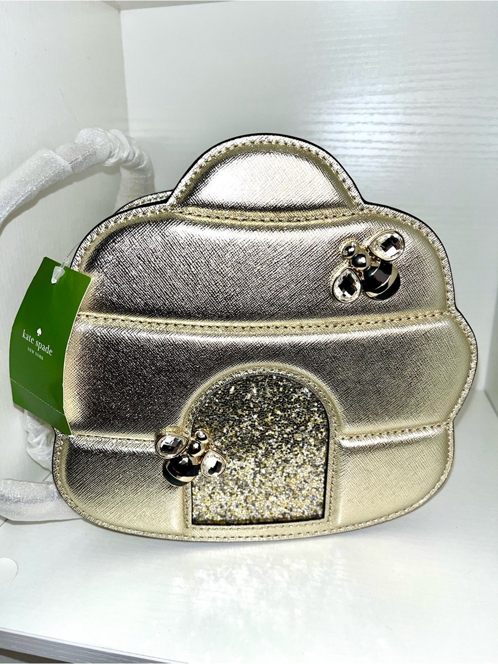 kate spade NWT! down the rabbit hole beehive crossbody bag